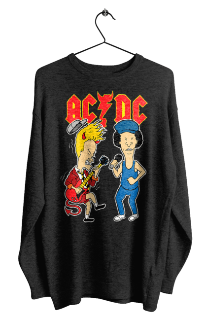 Світшот чоловічий з принтом "AC/DC". Ac dc, acdc, блюз рок, важкий рок, група, музика, рок н ролл, хард рок. 2070702