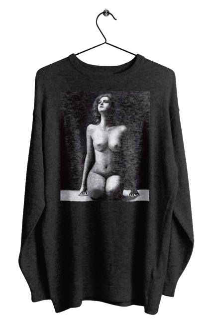 Світшот чоловічий з принтом "Краса тіла". Вигини жіночого тіла, грація тіла, груди, жіноче тіло, жіночі груди, краса тіла. 2070702