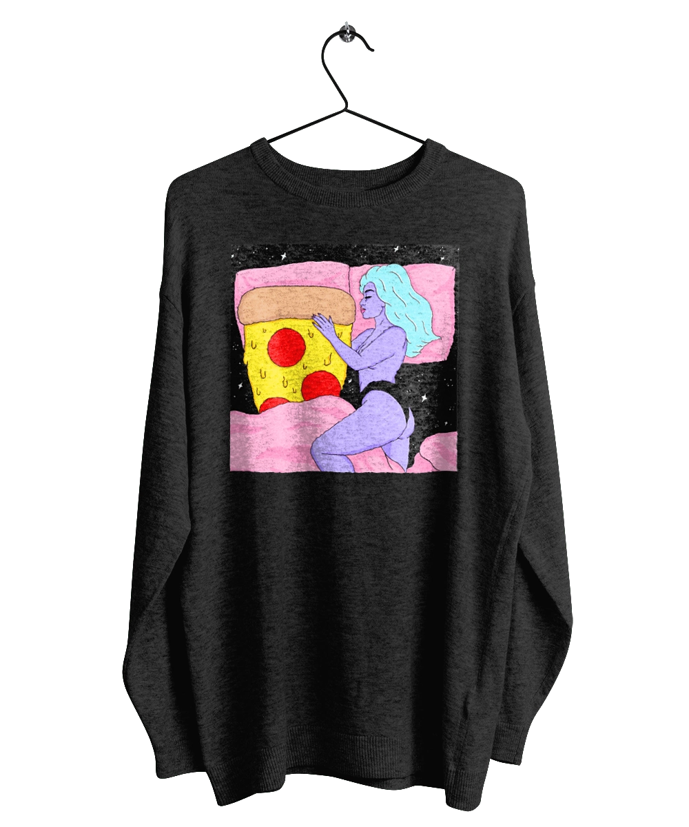 Фіолетова Дівчина І Піца