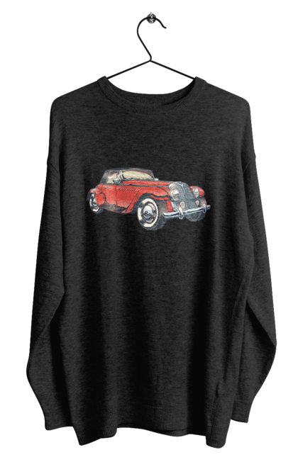 Світшот чоловічий з принтом "Автомобіль Раритет". Авто, автомобіль, ретро. 2070702