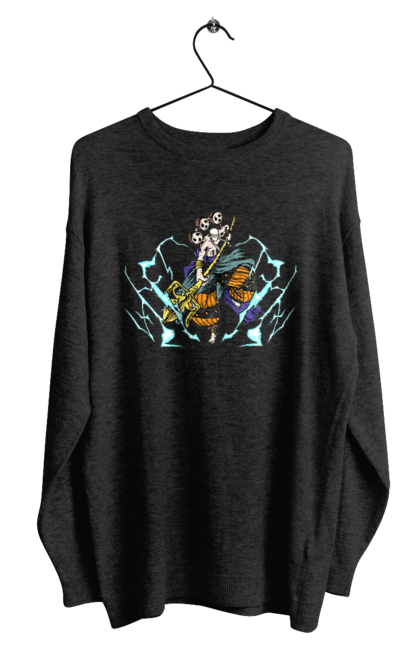 Men's sweatshirt with prints One Piece Enel. Anime, enel, god, manga, one piece, straw hat pirates. 2070702