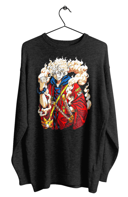 Men's sweatshirt with prints One Piece Luffy. Anime, luffy, manga, monkey de luffy, one piece, pirates. 2070702