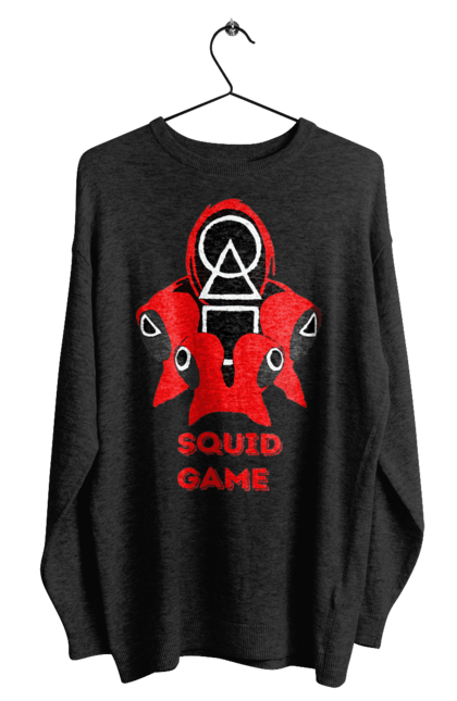 Світшот чоловічий з принтом "Squid game1". Гра в кальмара, кальмар, серіал, фільм. PrintMarket - інтернет-магазин одягу та аксесуарів з принтами плюс конструктор принтів - створи свій унікальний дизайн