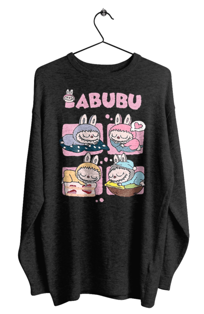 Світшот чоловічий з принтом "Сон Labubu". Labubu, weird cute, іграшки, лабубу. 2070702