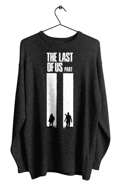 Світшот чоловічий з принтом "Last of Us". Playstation, ps5, виживання, гра, жахи, комп`ютерна гра, людожери. ART принт на футболках