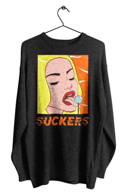 Світшот чоловічий з принтом "Чупа чупс". Гумор, мем, прикольна, сакерс, смішна, чупа чупс. 2070702