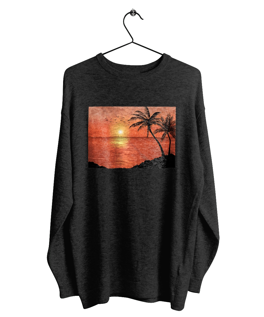 Закат Пальмы Море