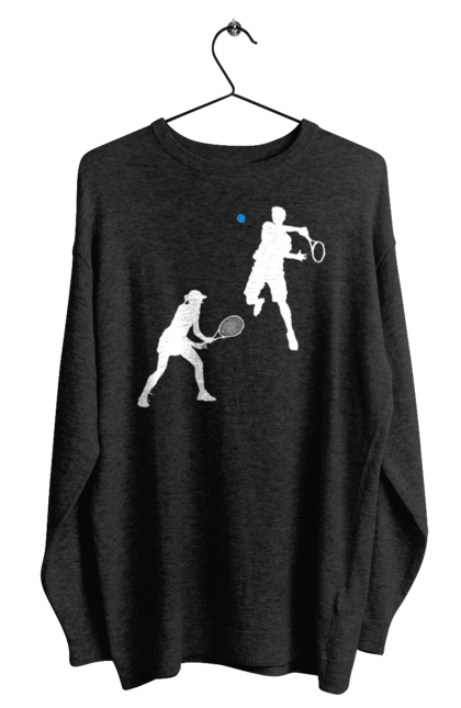 Світшот чоловічий з принтом "Теніс". Великий теніс, гравці, грунт, м`яч, призовий фонд, ракетка, спонсор, турнір на ґрунті, турнірна сітка, хард. 2070702