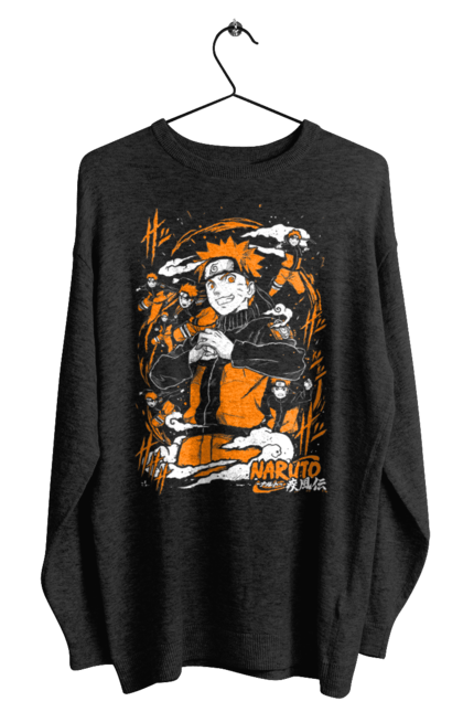 Men's sweatshirt with prints Naruto. Anime, character, manga, naruto, ninja, tv series. 2070702