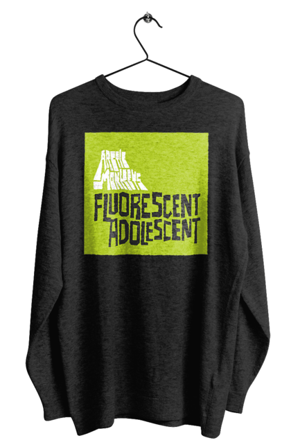 Men's sweatshirt with prints Arctic Monkeys. Arctic monkeys, garage rock, group, indie rock, music, post-punk revival, psychedelic rock, rock. 2070702