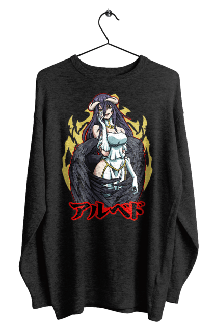 Men's sweatshirt with prints Overlord Albedo. Albedo, anime, lord, overlord, tv series. 2070702