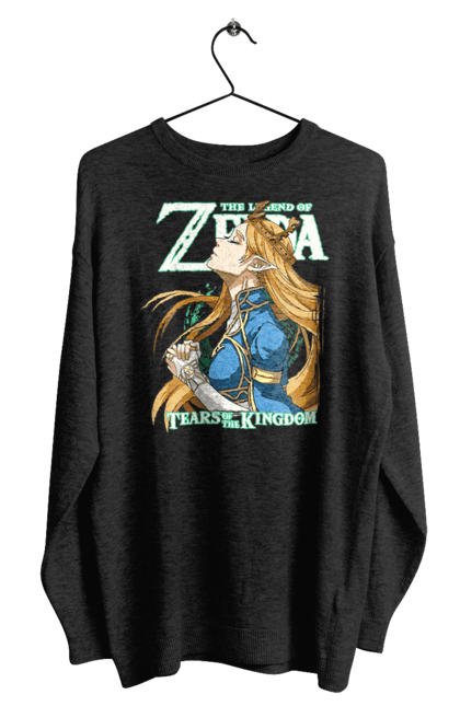 Men's sweatshirt with prints The Legend of Zelda Princess Zelda. Legend of zelda, nintendo, princess, princess zelda, zelda. 2070702