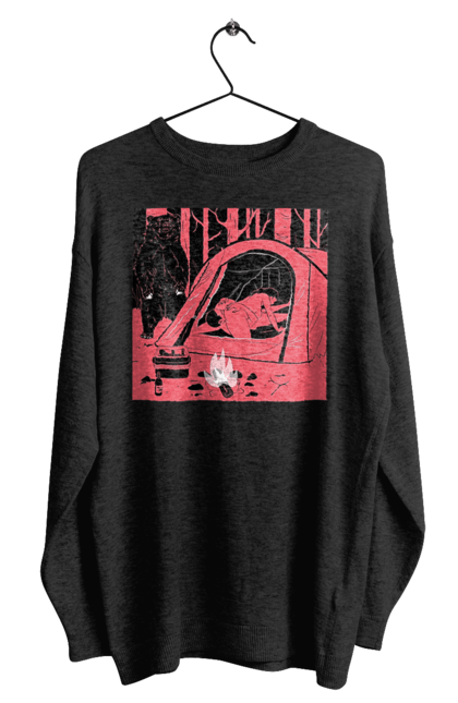 Світшот чоловічий з принтом "69 В Палатці". 69, ведмідь, ліс, палатка, секс. 2070702