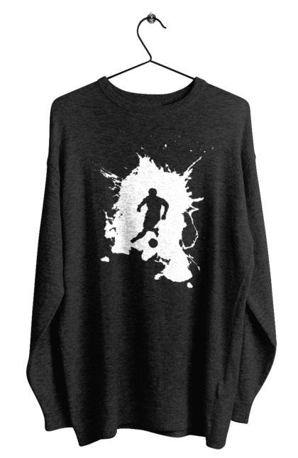 Men`s sweatshirt with prints Football in the heart. Ball, championship, football, goal, sport, team, tournament, ukraine, victory. 2070702