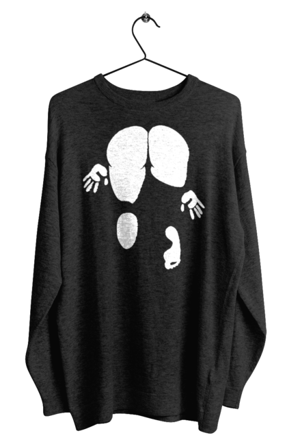 Світшот чоловічий з принтом "Дівчина вид по заду". Вид з зади, вульгарна, гумор, дівчина, дівчина раком, прикольна. 2070702