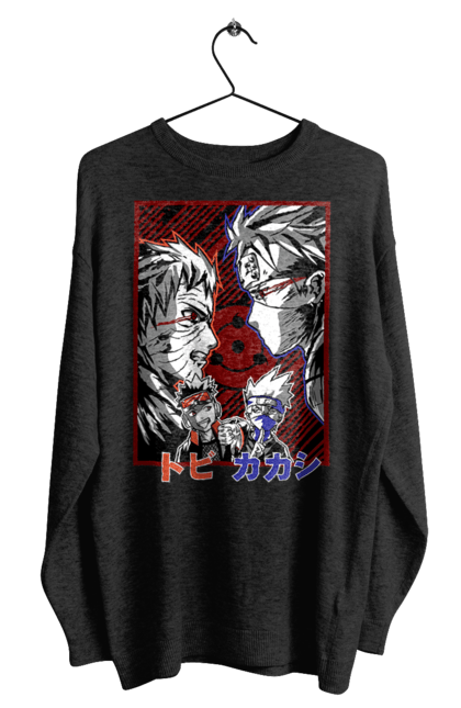 Men's sweatshirt with prints Naruto Kakashi Hatake. Anime, kakashi, manga, naruto, shinobi, shonen, team number 7. 2070702