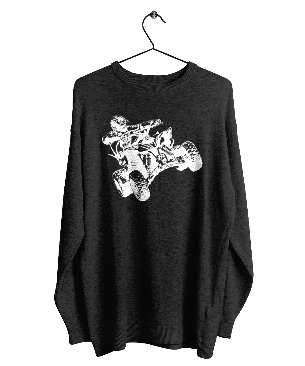 Людина На Квадроциклі Білий