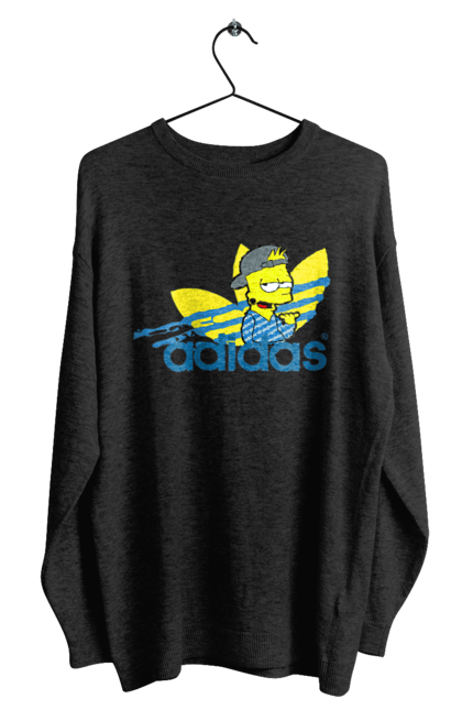 Men's sweatshirt with prints Adidas Bart. Adidas, bart, cartoon, simpson. 2070702