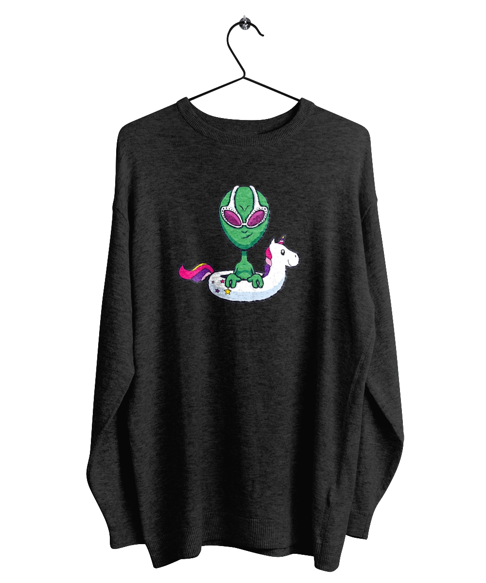 Alien Floats In A Circle