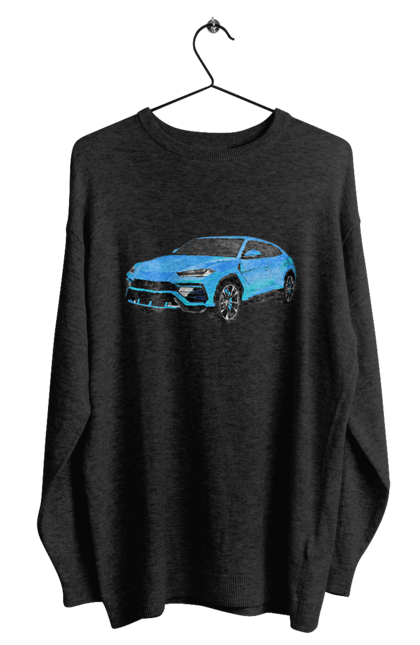 Світшот чоловічий з принтом "Ламборгіні Урус". Автомобіль, ламборгіні, ламборгіні урус, урус. 2070702