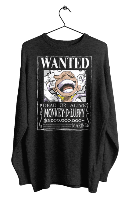 Men's sweatshirt with prints One Piece Luffy. Anime, luffy, manga, monkey de luffy, one piece, pirates. 2070702