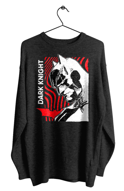 Men's sweatshirt with prints Batman. Batman, bruce wayne, comics, dark knight, dc comics, justice league, movie, superhero. 2070702