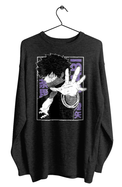 Світшот чоловічий з принтом "Моя академія героїв Дабі". Dabi, my hero academia, todoroki, toya todoroki, академія юей, аніме, дабі, моя академія героїв, тодорокі, тойя тодорокі. 2070702