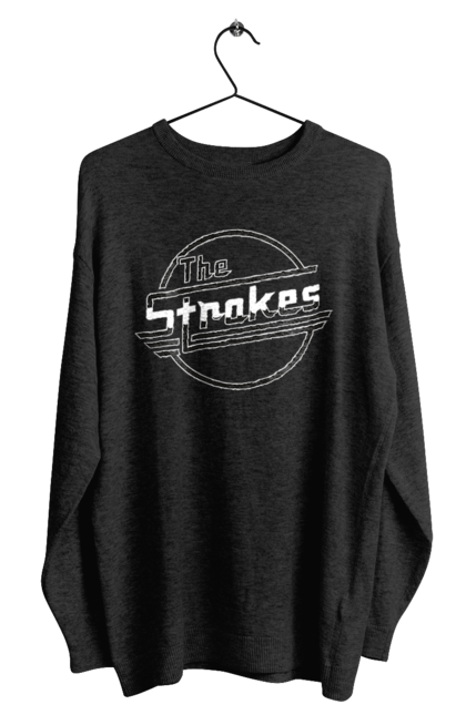 Men's sweatshirt with prints The Strokes. Alternative rock, garage rock, group, indie, indie rock, music, post-punk revival, rock, strokes. 2070702