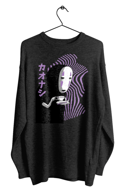 Men's sweatshirt with prints Spirited Away Kaonashi. Faceless, kaonashi, spirited away. 2070702