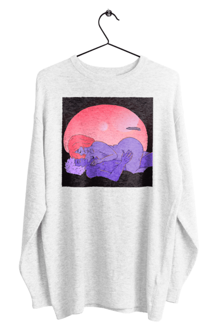 Світшот чоловічий з принтом "Інопланетяни Дівчина І Хлопець". Голі, дівчина, хлопець. 2070702