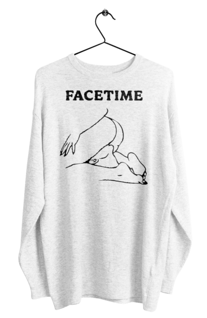 Світшот чоловічий з принтом "Фейстайм". Вульгарна, гумор, прикольна, смішна, фейстайм. 2070702