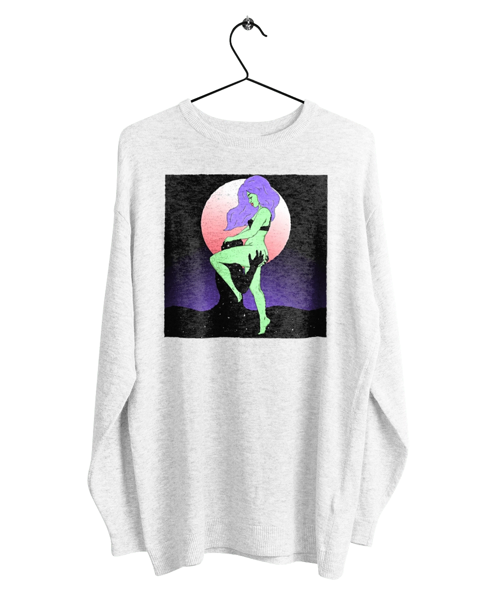 Green Girl And The Moon