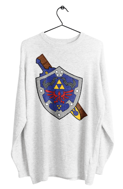 Men's sweatshirt with prints The Legend of Zelda. Action movie, adventure, arcade, game, legend of zelda, nintendo, quest, shigeru miyamoto, video game, zelda. 2070702