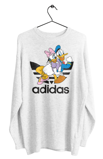 Світшот чоловічий з принтом "Adidas Дональд Дак". Adidas, daisy duck, donald duck, адідас, дейзі дак, дональд дак, мультсеріал, мультфільм. 2070702