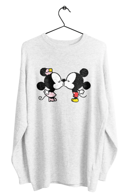 Світшот чоловічий з принтом "38". Mickey mouse, minnie mouse, дісней, міккі, міккі маус, мінні маус, мультфільм. 2070702