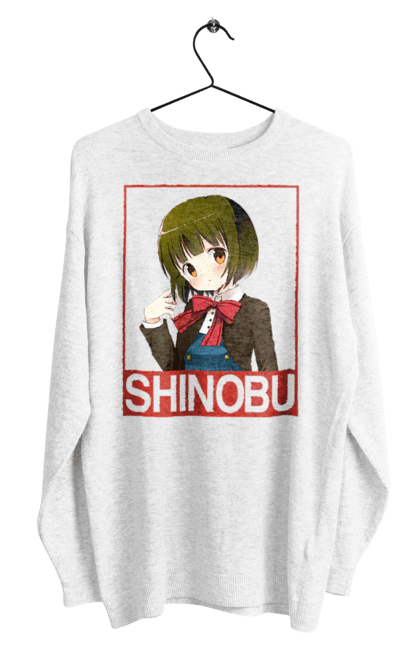 Men's sweatshirt with prints Kiniro Mosaic Shinobu Omiya. Anime, gold mosaic, kiniro mosaic, kinmoza, manga, shinobu, shinobu omiya. 2070702