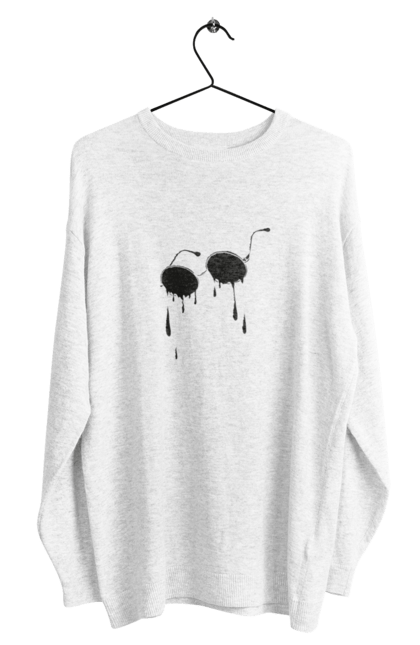 Світшот чоловічий з принтом "Окуляри". Літо, окуляри, сльози, сонячні окуляри. 2070702