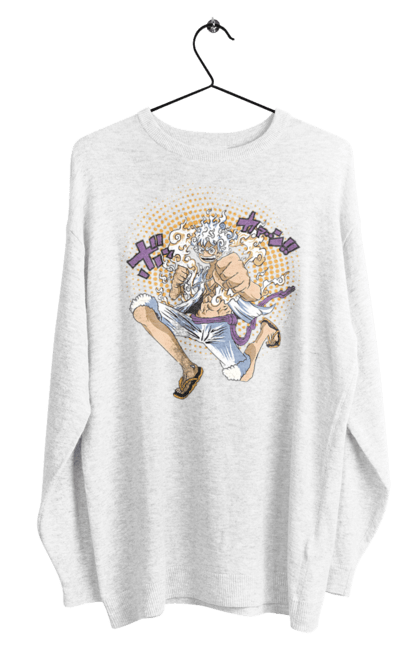 Men's sweatshirt with prints One Piece Luffy. Anime, luffy, manga, monkey de luffy, one piece, pirates. 2070702