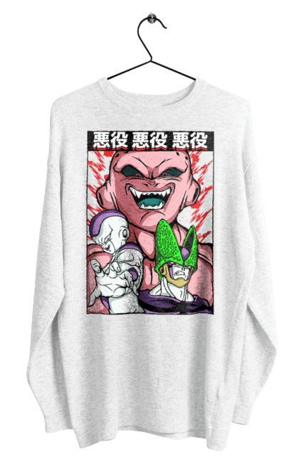 Світшот чоловічий з принтом "Перли дракона Маджин Буу". Dragon ball, majin buu, аніме, антагоніст, маджин буу, манга, перли дракона. 2070702