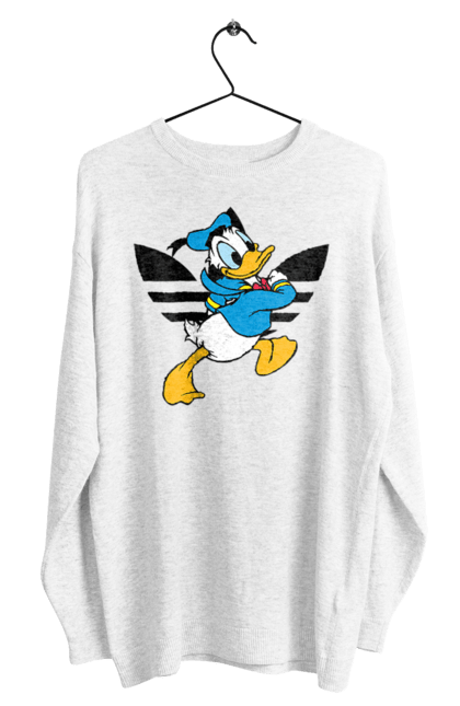 Світшот чоловічий з принтом "Adidas Дональд Дак". Adidas, daisy duck, donald duck, адідас, дейзі дак, дональд дак, мультсеріал, мультфільм. 2070702