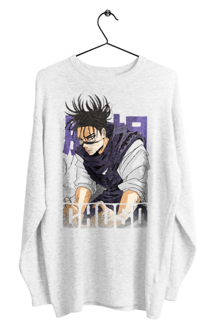 Men's sweatshirt with prints Jujutsu Kaisen Choso. Anime, anime, choso, dark fantasy, manga, manga, mystic. 2070702