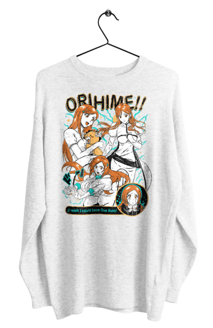 Світшот чоловічий з принтом "Бліч Іноуе Оріхіме". Anime, bleach, manga, orihime inoue, аніме, бліч, іноуе оріхіме, манга. 2070702