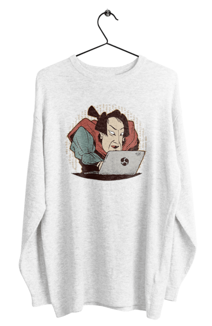 Світшот чоловічий з принтом "Ніндзя програміст". Angular, c, css, html, it, javascript, jquery, php, python, react, svelt, vue, айтишник, айті, гумор, код, кодувати, прогер, програміст, програмісти, ти ж, ти ж програміст, тиж програміст. 2070702