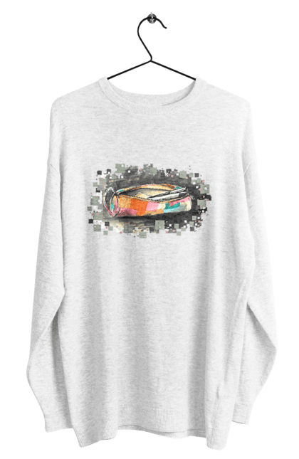 Світшот чоловічий з принтом "Пенал Авторський малюнок". Ексклюзив, канцтовари, малюнок, малюнок від руки, олівець, пенал, ручка, школа. 2070702