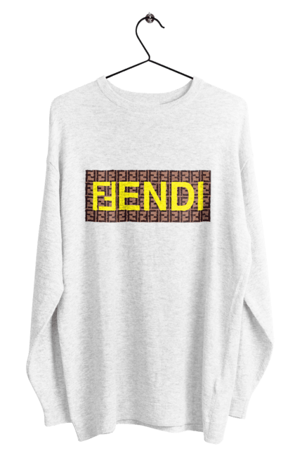 Men's sweatshirt with prints Fendi. Bag, brand, clothes, fashion, fashion house, fendi, italy, luxury, lvmh. 2070702