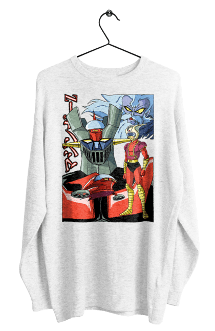 Світшот чоловічий з принтом "Mazinger Z Грендайзер". Goldorak, goldrake, grendizer, mazinger z, mecha, аніме, грендайзер, манга, меха, роботи. 2070702