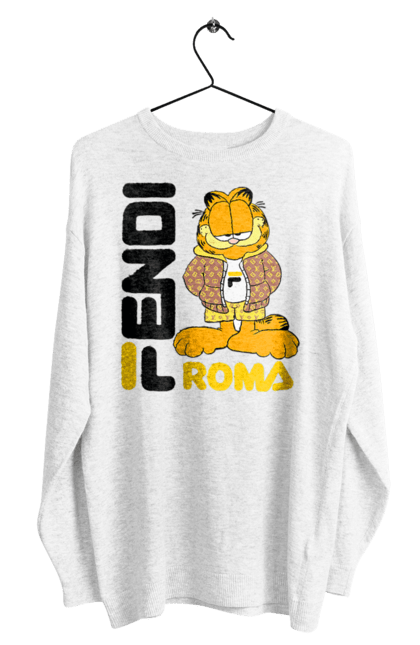 Світшот чоловічий з принтом "Fendi Гарфілд". Fendi, garfield, бренд, будинок моди, гарфілд, італія, люкс, мода, сумка, фенді. 2070702