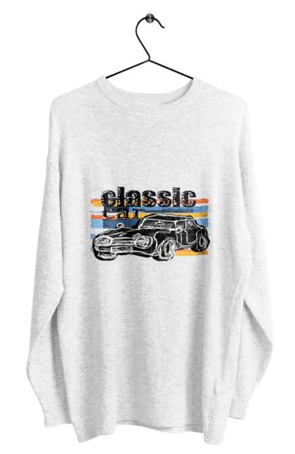 Світшот чоловічий з принтом "Принт Класичний Автомобіль". Автомобіль, класичний, ретро авто, старовинний автомобіль. 2070702