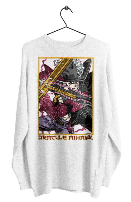 Men's sweatshirt with prints One Piece Dracule Mihawk. Anime, dracule mihawk, manga, mihawk, one piece, straw hat pirates. 2070702