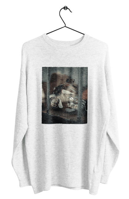 Світшот чоловічий з принтом "Мото". Байк, дорога, мото, сила, швидкість. 2070702